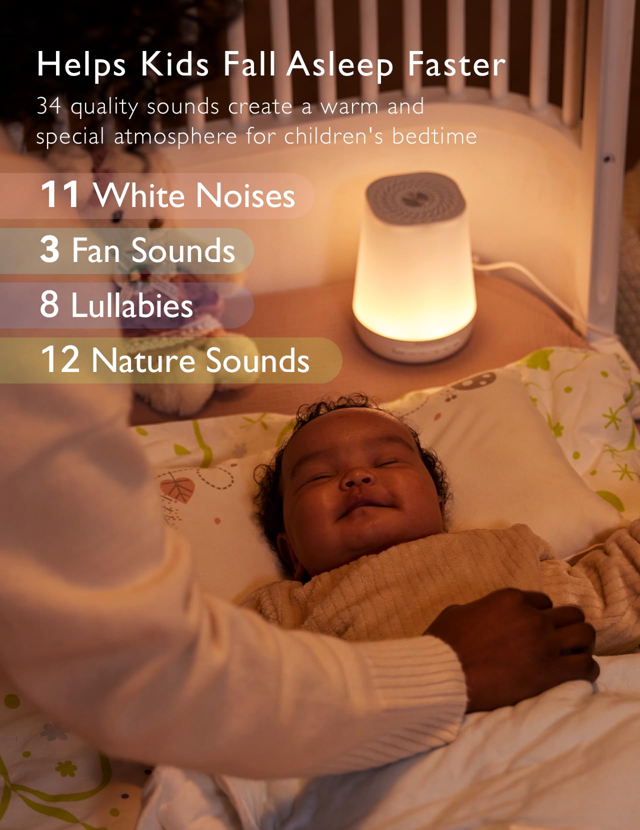 Baby Sound Machine, Momcozy White Noise Machine for Baby Sleeping with Night Light, Toddler Sleep Trainer 34 Soothing Sleep Sounds, Timer, App Remote Control, Personal Sleep Routine Alarm Clock(Blue) 🍁 All In One Marketplace Canada
