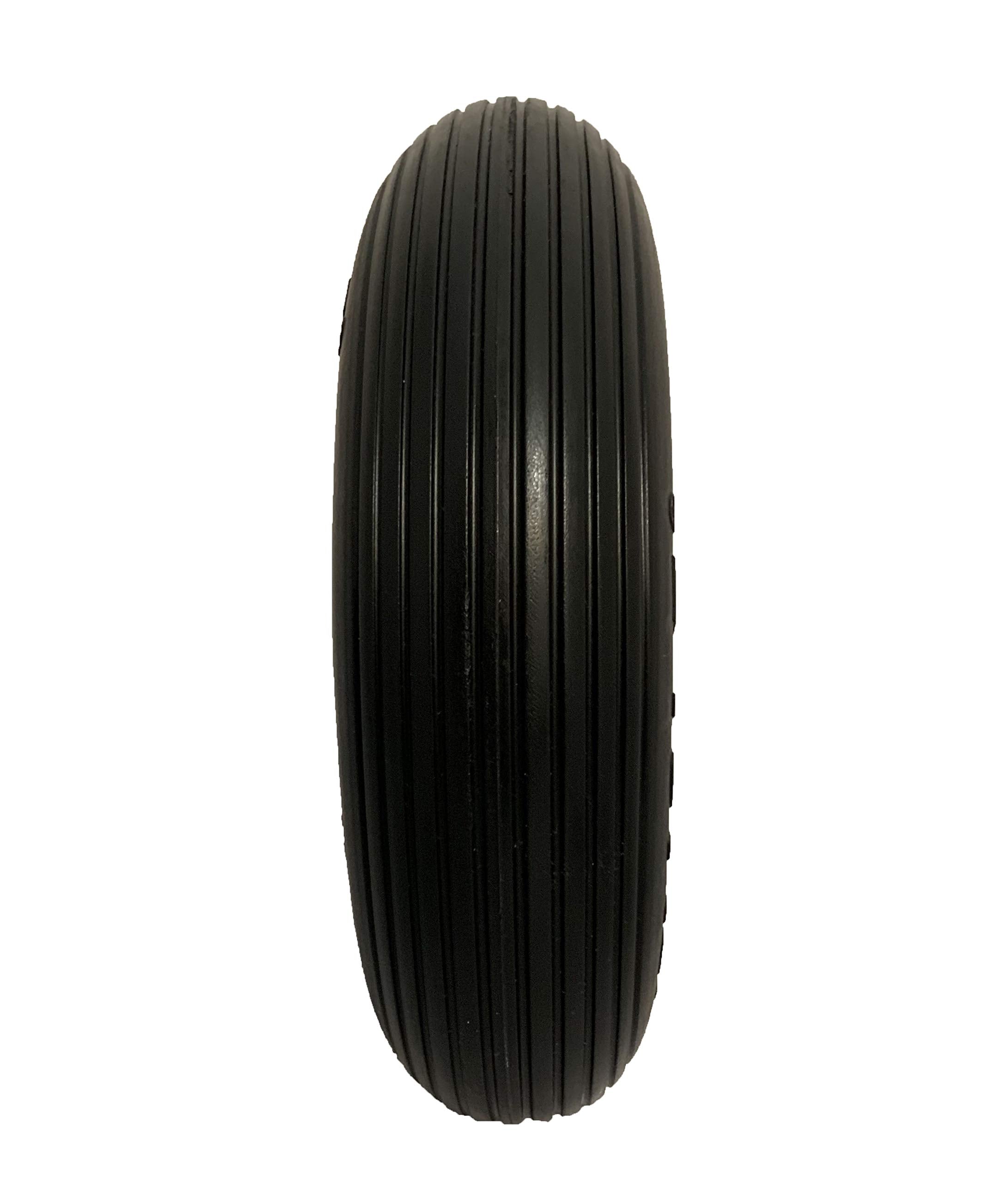 Easy Fit 4.00-6 Flat-Free Wheel Assembly for Residential Wheelbarrow Black 🍁 All In One Marketplace Canada