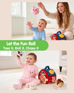 hahaland Montessori Baby Toys 6-12 Months - Surprise Barn with Stuffed Farm Animals Toys for Babies with Rattle & Mirror, Sensory Toys for Babies Boy Girl, Travel Toys for Toddlers 1-3 🍁 All In One Marketplace Canada