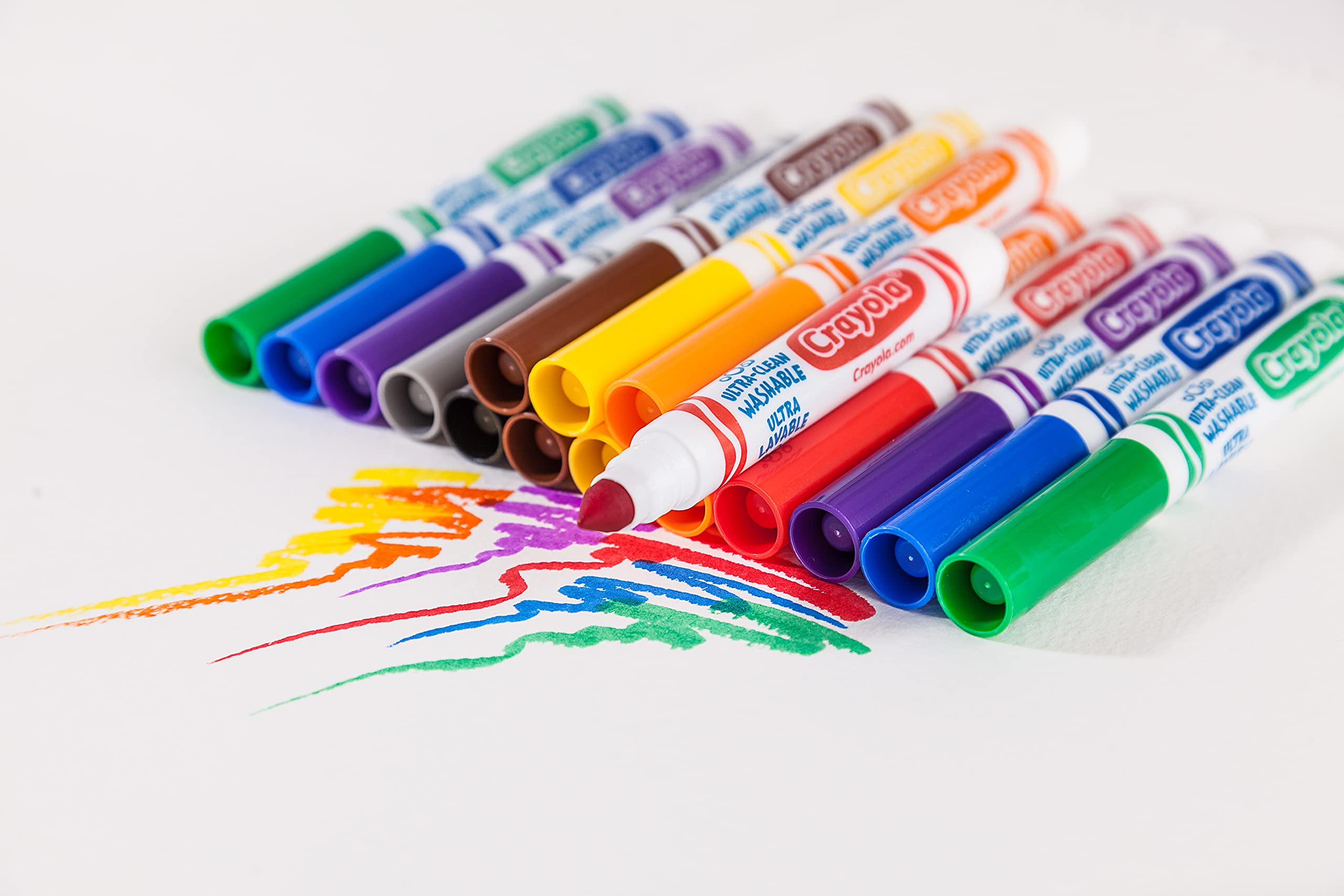 Crayola Ultra Clean Washable Markers, Broad Line Markers, Gifts, 40 Classic Colors 🍁 All In One Marketplace Canada