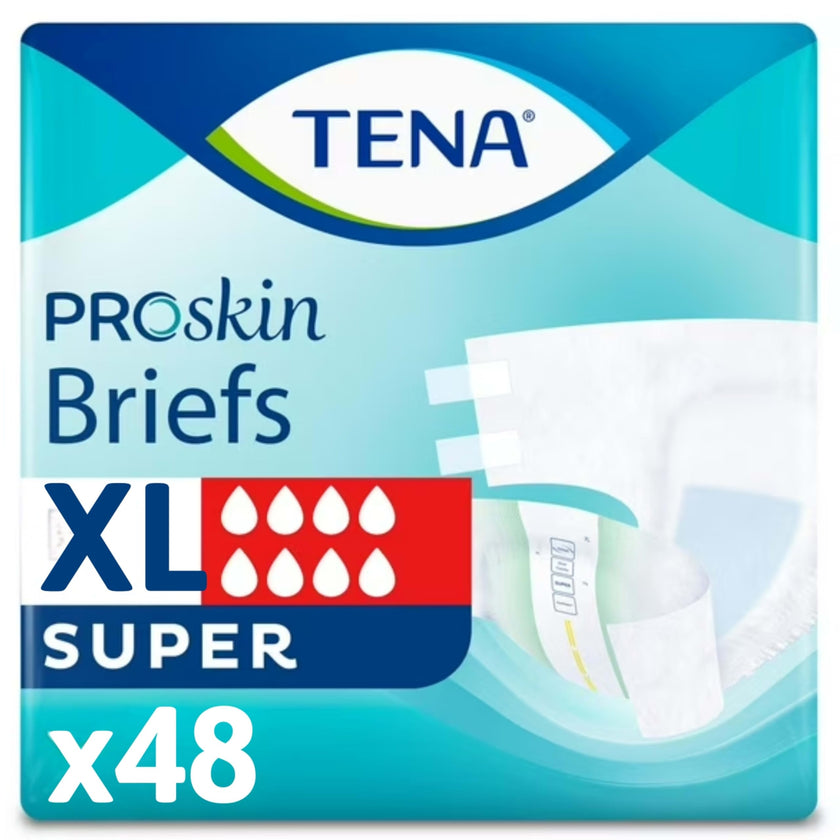 Tena Incontinence Briefs, Uni-Sex Fit, Super Absorbency, Xlarge 48 count 🍁 All In One Marketplace Canada