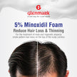 Glenmark | Minoxidil 5% Hair Regrowth Foam for Men, Aerosol Can, 1 Month Treatment (60 gr) – Mess-Free, Fast-Drying Formula for Thinning Hair & Hair Loss – Reactivates Follicles 🍁 All In One Marketplace Canada