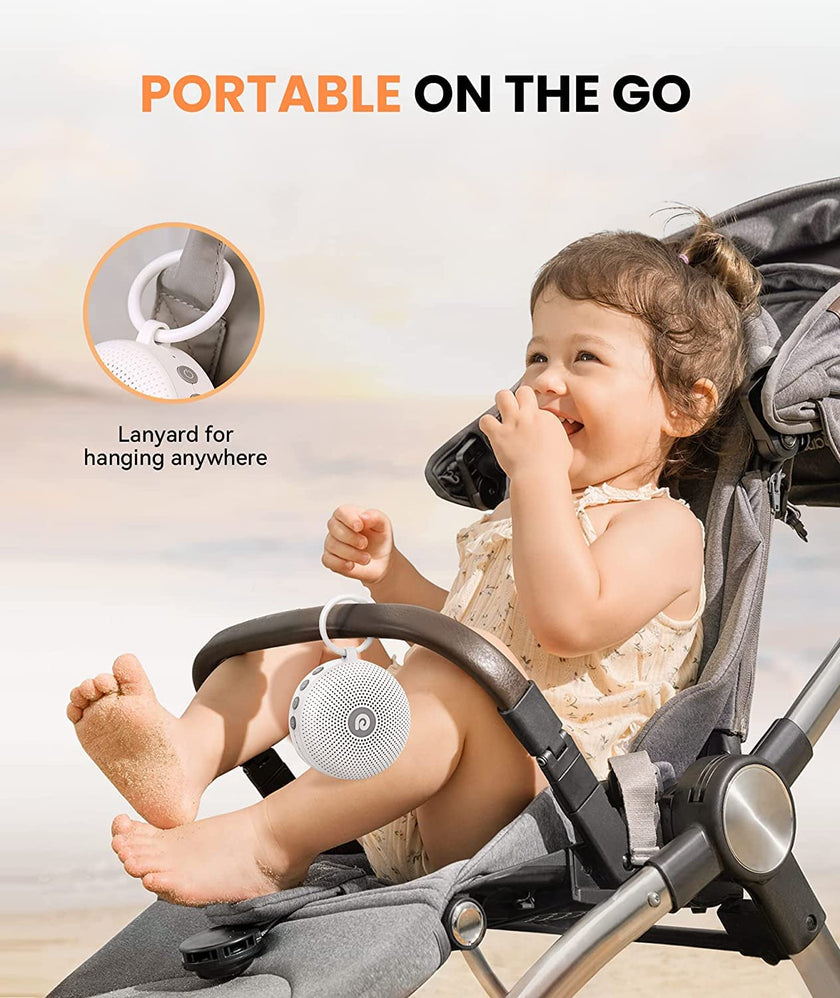 Dreamegg White Noise Machine - Portable Sound Machine for Baby Adult, Features Powerful Battery, 21 Soothing Sounds for Sleeping, Rechargeable Sleep Aid Sound Machine Baby for Home Travel Nursery Gift 🍁 All In One Marketplace Canada