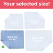 Utopia Bedding (Pack of 4) Waterproof Incontinence Pads Quilted Washable & Absorbent Bed Pad for Adults and Kids 34 x 36 inches (Blue) 🍁 All In One Marketplace Canada