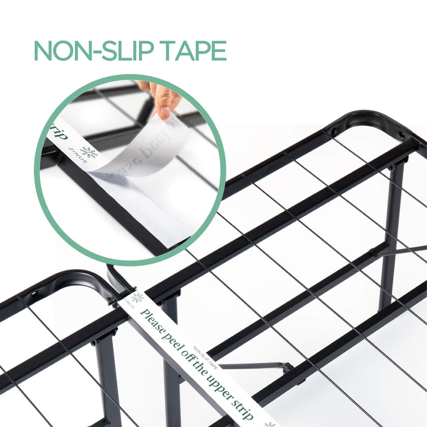 ZINUS SmartBase Tool-Free Assembly Mattress Foundation / 14 Inch Metal Platform Bed Frame/No Box Spring Needed/Sturdy Steel Frame/Underbed Storage, Full,Black 🍁 All In One Marketplace Canada