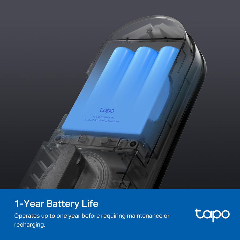 Tapo Smart Door Lock, Deadbolt | Keyless Entry, Fingerprint Recognition, Touchscreen Keypad & in-App Monitoring with Scheduled Access | 1-Year Rechargeable Battery | BHMA Grade 2 | Tapo DL110 🍁 All In One Marketplace Canada