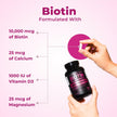 Biotin 10000MCG Hair Vitamins For Hair Growth Women | Canadian-Made | Promotes Healthy Skin & Nail Growth - Supports Muscle Function - Biotin Supplement - Hair Growth Products for Women - 120 capsules 🍁 All In One Marketplace Canada