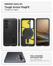 Spigen Case for Galaxy S26 Case, Full Camera Protection, Built-in Magnetic Ring, Drop Protection, Tough Armor MagFit Designed for Samsung Galaxy S26 - Black 🍁 All In One Marketplace Canada
