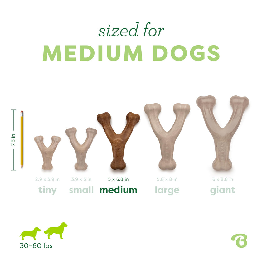 Benebone Wishbone Durable Dog Chew Toy for Aggressive Chewers, Real Bacon, Made in USA, Medium 🍁 All In One Marketplace Canada