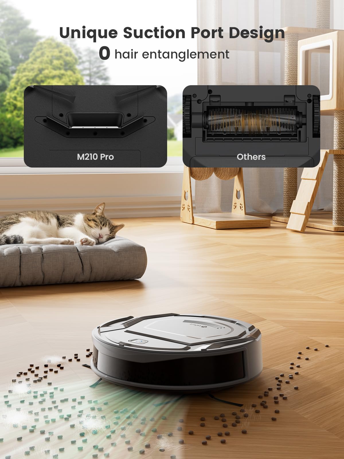 Lefant M210Pro Robot Vacuum Cleaner, 6 Cleaning Modes, 200 Mins Runtime, 4000Pa Suction, SmartSense Technology, Multi-Surface Cleaning, Ideal for Pet Hair and Hard Floor 🍁 All In One Marketplace Canada