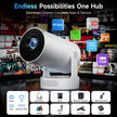 Kimwood Projector with Upgraded HiFi Speaker, [Built-in Apps] 1080P Mini Portable Projector Lower Noise Auto Keystone WiFi 6 Bluetooth 5.4 Ultra Short Throw Projectors Big Screen in Small Room 🍁 All In One Marketplace Canada