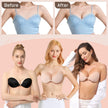 GKHWON Adhesive Bra Strapless Backless Invisible Push Up Sticky Bra with Silicone Nipple Covers Reusable Beige+Black B 🍁 All In One Marketplace Canada