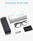 ANRRI Blue Light Blocking Glasses for Computer Use, Anti Eyestrain Lens Lightweight Frame Eyeglasses, Black, Men/Women 🍁 All In One Marketplace Canada
