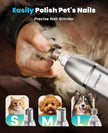oneisall 4 in 1 Dog Grooming Kit with LCD Display, Dog Hair Trimmer for Paw Nail Grinder, Rechargeable Cordless Low Noise IPX7 Waterproof Pet Clippers 🍁 All In One Marketplace Canada