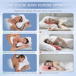 Missleep Cervical Neck Pillow,Memory Foam Pillows for Relieving Neck and Shoulder Pain, Neck Support Pillow for Side Sleepers, 2 Heights Ergonomic Pillow with Breathable Ice Silk Cover White 🍁 All In One Marketplace Canada