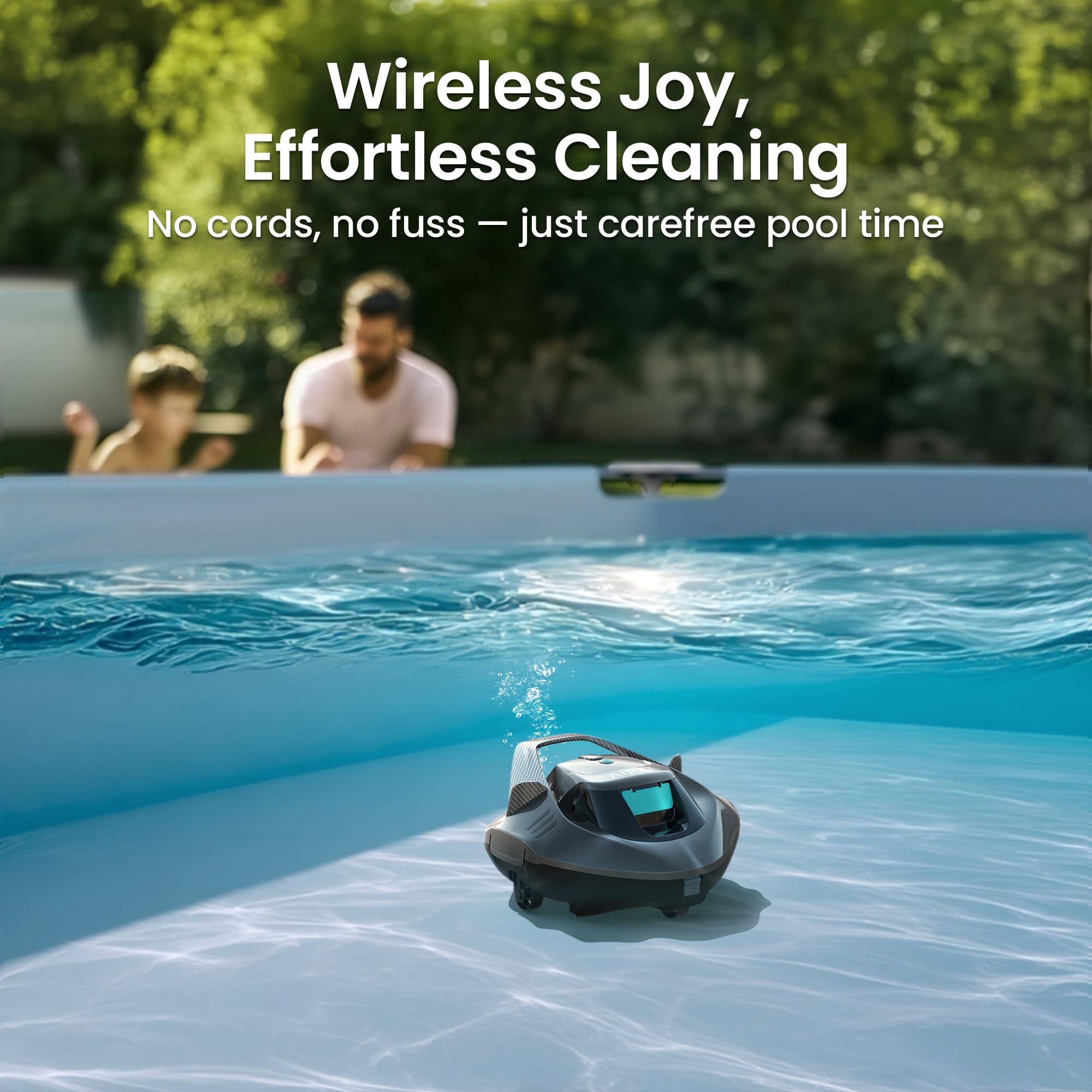 AIPER Seagull SE Cordless Robotic Pool Cleaner, Pool Vacuum Lasts 90 Mins, LED Indicator, Self-Parking, for Flat Above-Ground Pools up to 33 Feet - Gray 🍁 All In One Marketplace Canada