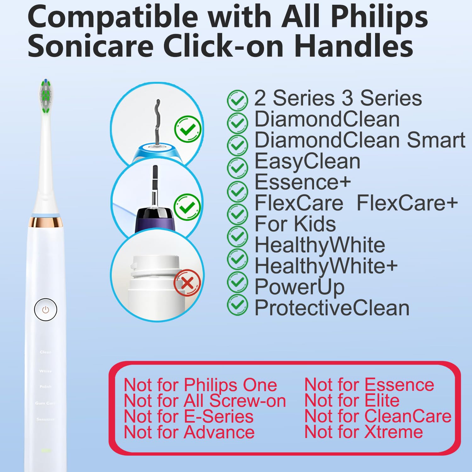 Replacement Toothbrush Head Compatible with Philips Sonicare Electric Toothbrush - Fit Plaque Control, Gum Health, FlexCare, HealthyWhite, Essence+ and EasyClean, 12 Pack 🍁 All In One Marketplace Canada