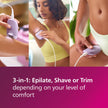 Philips Epilator Series 4000, 3-in-1 with Shaver and Trimming Attachments for Women, LED Light, 2 Speed Settings, 4 Accessories, BRE257/04 🍁 All In One Marketplace Canada