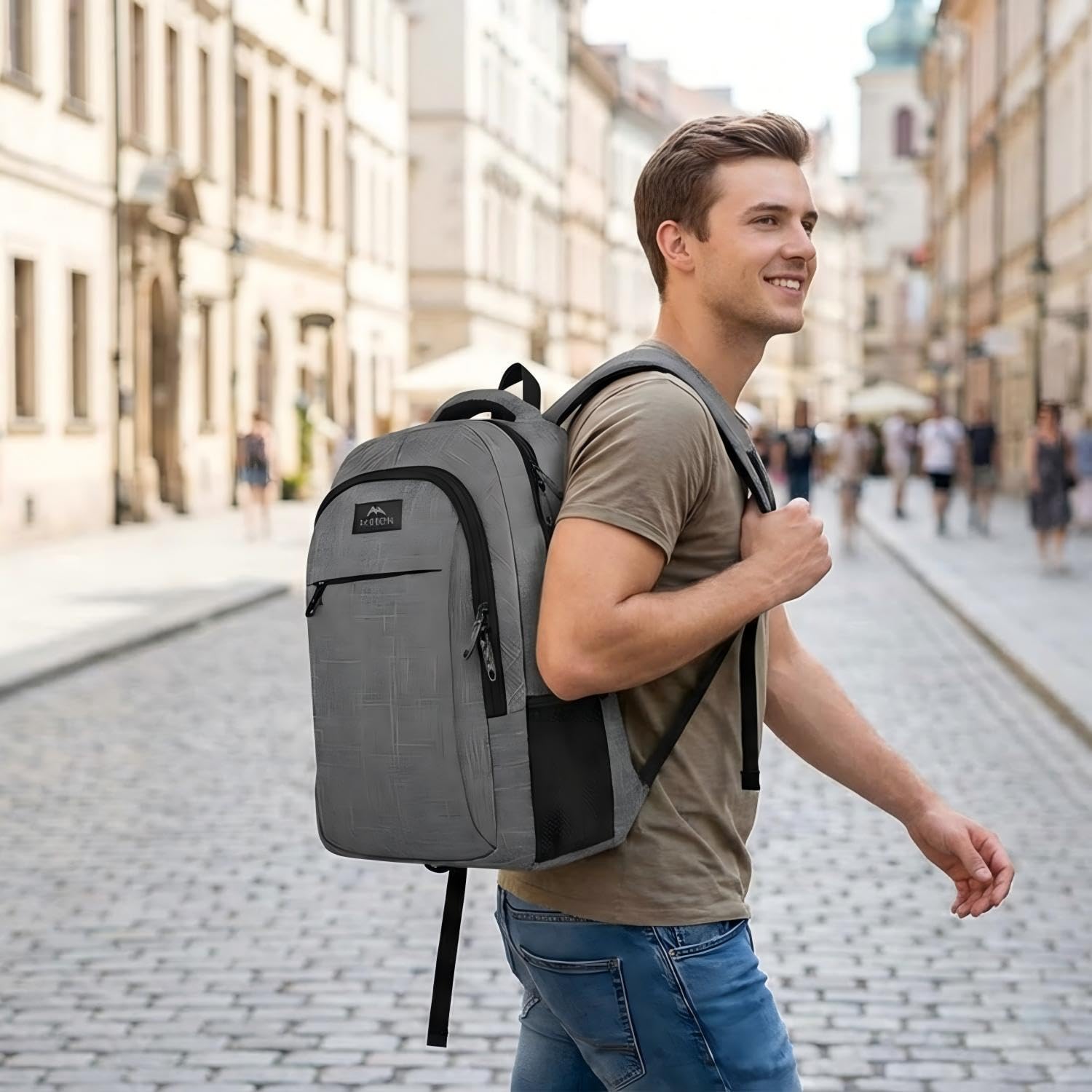 MATEIN Travel Laptop Backpack, Business Anti Theft Slim Sturdy Laptops Backpack, Water Resistant College School Computer Bag Gift for Men & Women Fits 15.6 Inch Notebook, Grey 🍁 All In One Marketplace Canada