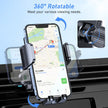 Blukar Phone Holder Car, Air Vent Car Phone Mount with Upgraded Ultra Stable Hook Clip, 360° Rotation, One Button Release Cellphone Holder for iPhone, Google, Galaxy and All Mobile Phones 🍁 All In One Marketplace Canada