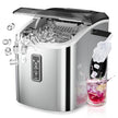EUHOMY Ice Maker Countertop, 9 Cubes Ready in 6 Mins, 26lbs/24H, Self-Cleaning, Portable Ice Maker Machine with Carry Handle, Basket and Scoop, 2 Sizes of Bullet Ice for Home, Kitchen, Office 🍁 All In One Marketplace Canada