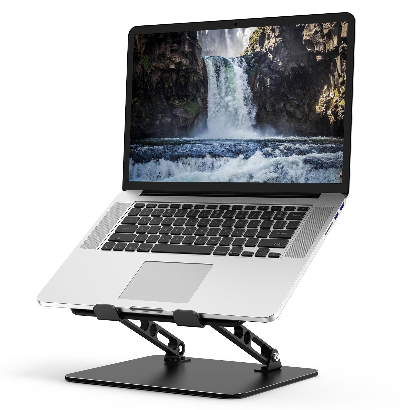 Gogoonike Adjustable Laptop Stand for Desk, Metal Foldable Laptop Riser, Portable Laptop Holder, Ventilated Cooling Computer Notebook Stand Compatible with 10-15.6” Laptops 🍁 All In One Marketplace Canada