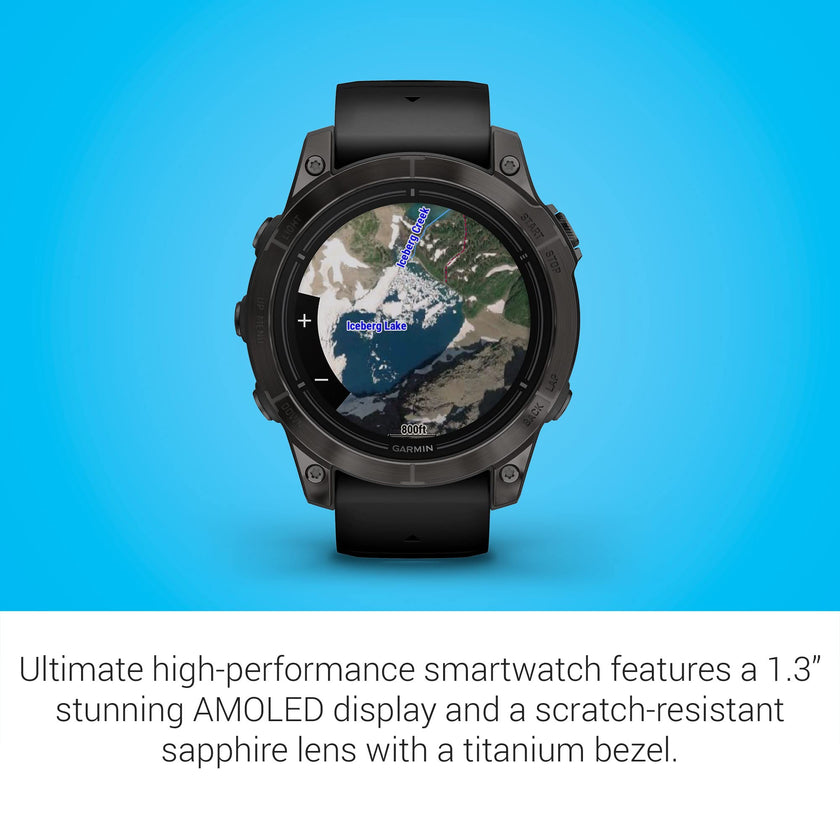 Garmin epix Pro (Gen 2) Sapphire Edition, 47mm, High Performance Smartwatch, Advanced Training Technology, Built-in Flashlight, Black 🍁 All In One Marketplace Canada