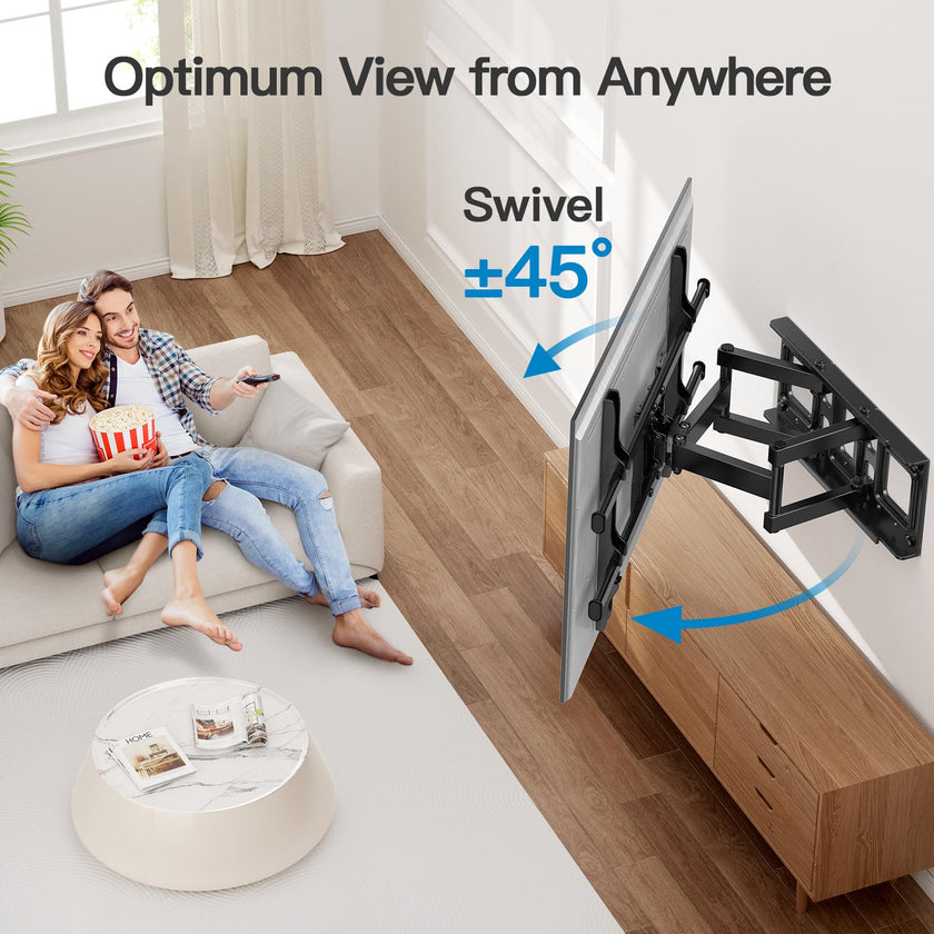 Pipishell Full Motion TV Wall Mount for 37-84