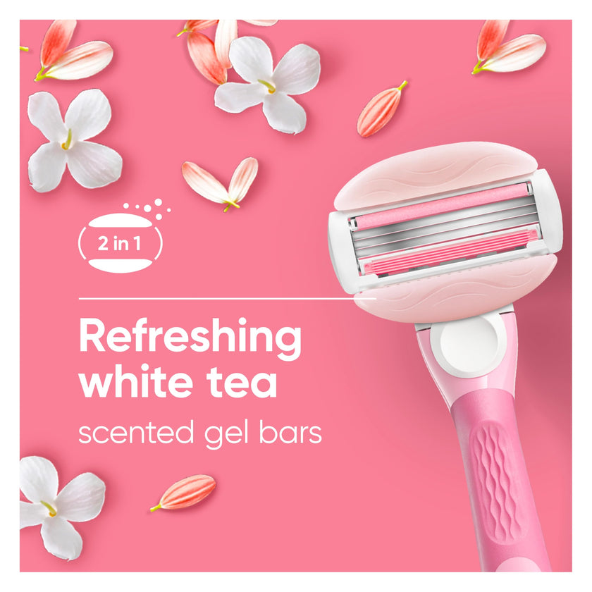 Gillette Venus Razors for Women Refills, ComfortGlide Razor Refill, White Tea + Olay, 6 Refills 🍁 All In One Marketplace Canada