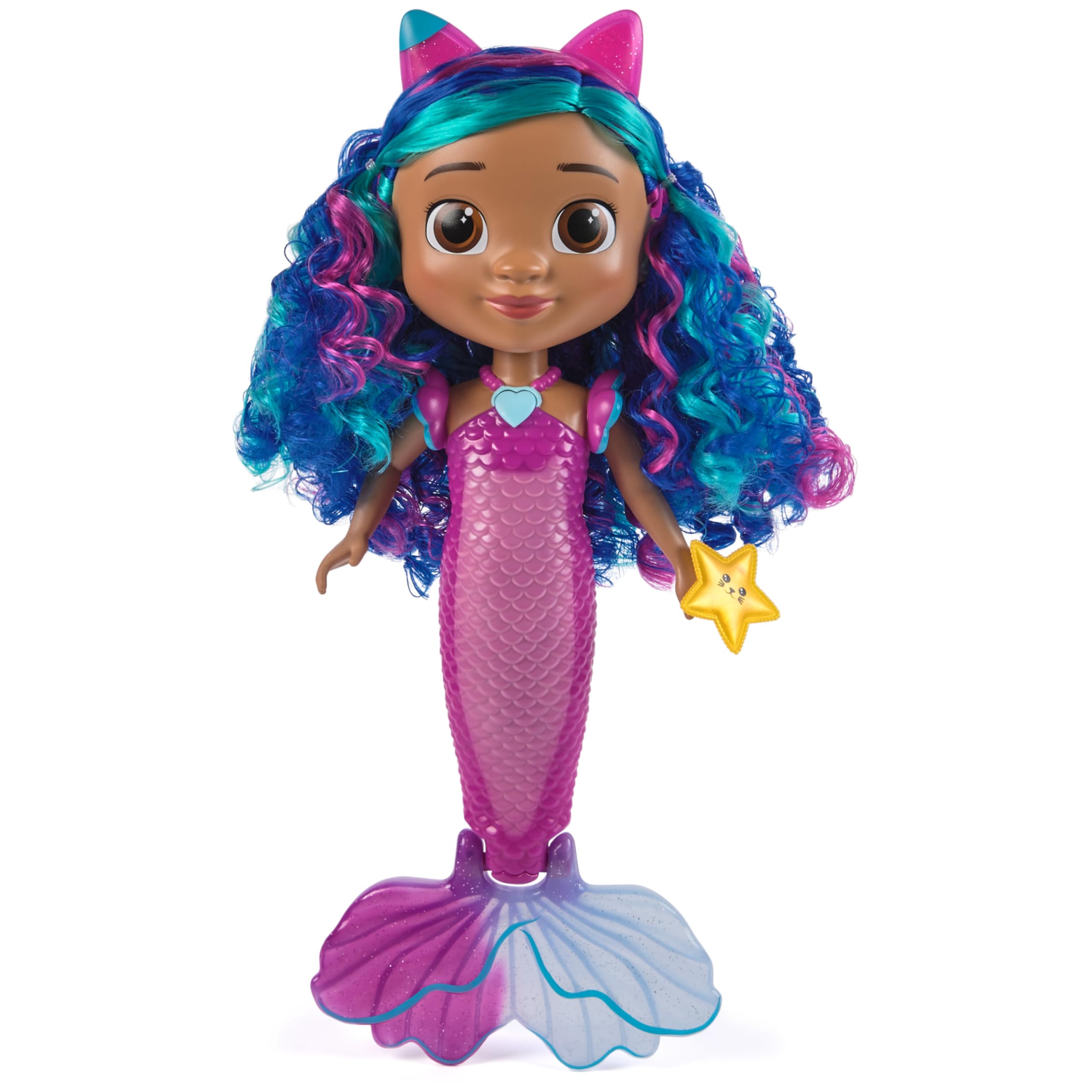 DreamWorks GABBY'S Dollhouse The Movie, Sing & Shine Mermaid Gabby, Waterproof Mermaid Doll with Lights & Sounds, Kids Toys for Girls & Boys Ages 3 and Up 🍁 All In One Marketplace Canada