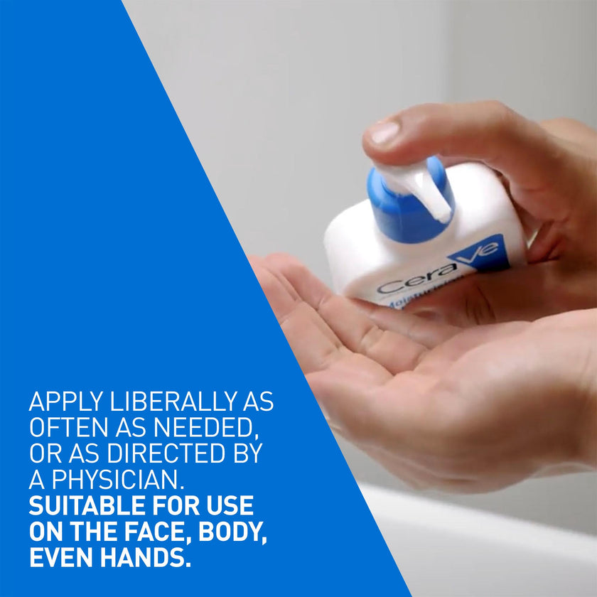 CeraVe Moisturizing Lotion, Daily Lightweight Face & Body Moisturizer with Hyaluronic Acid & Ceramides, Suitable for Dry & Sensitive Skin, Fragrance-Free, Non-Comedogenic & Allergy Tested, 473 mL 🍁 All In One Marketplace Canada