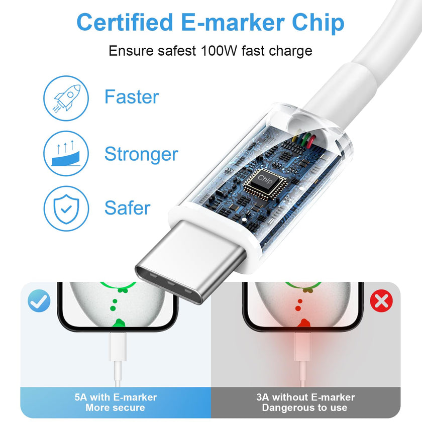 iPhone 16 15 Fast Charger [Apple MFi Certified] 3 Pack 20W USB C Wall Charger Block 6FT USB C to C Charger Cable Compatible with iPhone 16/iPhone 15/iPro/Pro Max,Pad Pro,Pad Mini/Air4 Phones 🍁 All In One Marketplace Canada