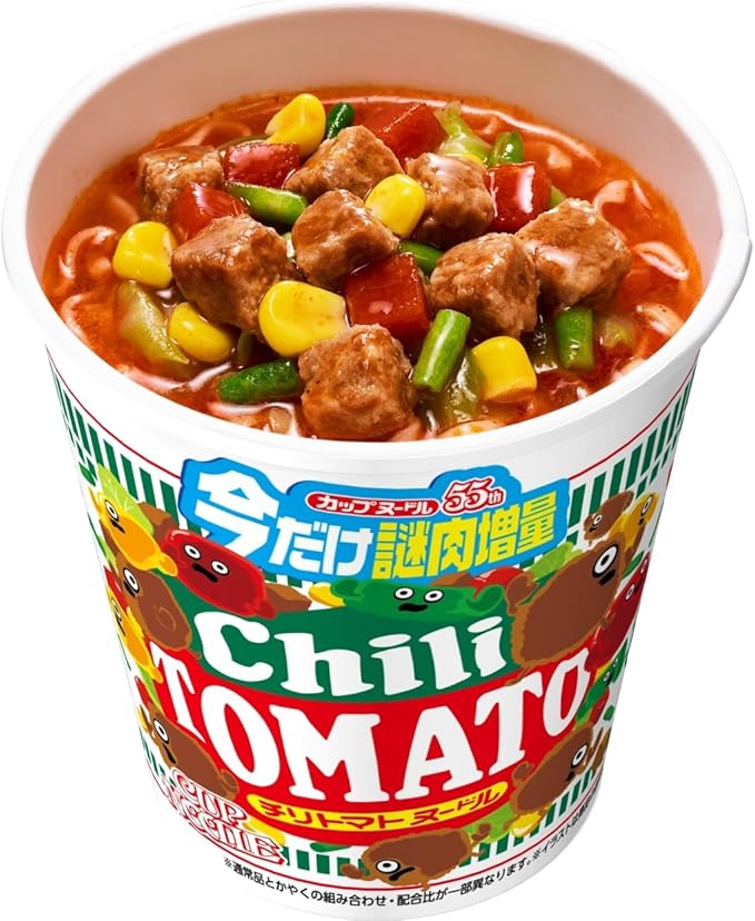 Nissin Cup Noodle Chili Tomato Extra Mystery Meat (78G) [Best Before Date: 2026.08.06]