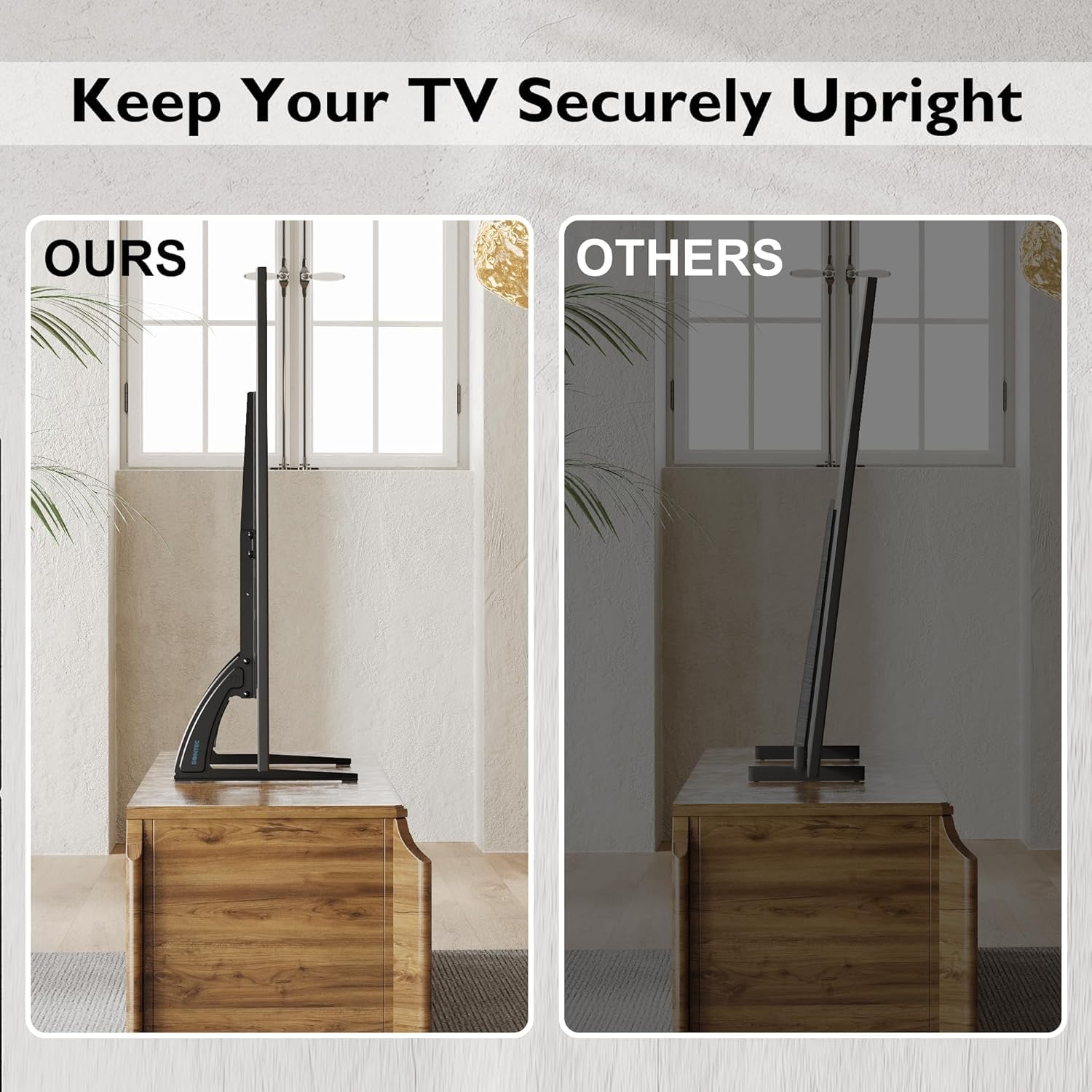 GPlus+ Universal Table Top TV Stand for Most 23 to 75 inch LCD LED Plasma Flat Screen TVs, TV Base Height Adjustable Leg Stand Holds up to 88 lbs/40Kg, VESA up to 800x600mm, LDT03-26L 🍁 All In One Marketplace Canada