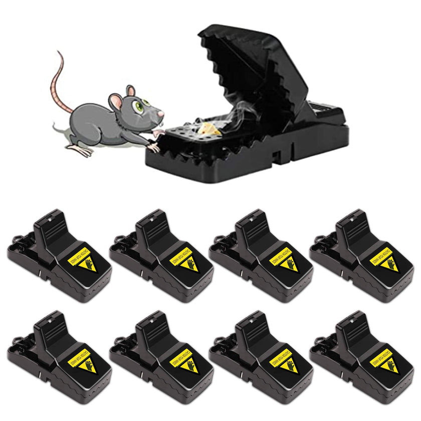 Mouse Traps 8 Pack - Humane Instant Catch Reusable Indoor/Outdoor Snap Traps for Small Mice, Safe & Effective Rodent Catcher with Easy Clean Design (Kids & Pets Friendly) 🍁 All In One Marketplace Canada