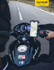 Lamicall Motorcycle Phone Mount Holder - [Dual Vibration Dampener] Anti Shake Motorcycle Phone Mount with Upgraded Handlebar Clamp, Bike Phone Mount for iPhone 14 15 Pro Max 16 17 Pro, 4.7-6.7