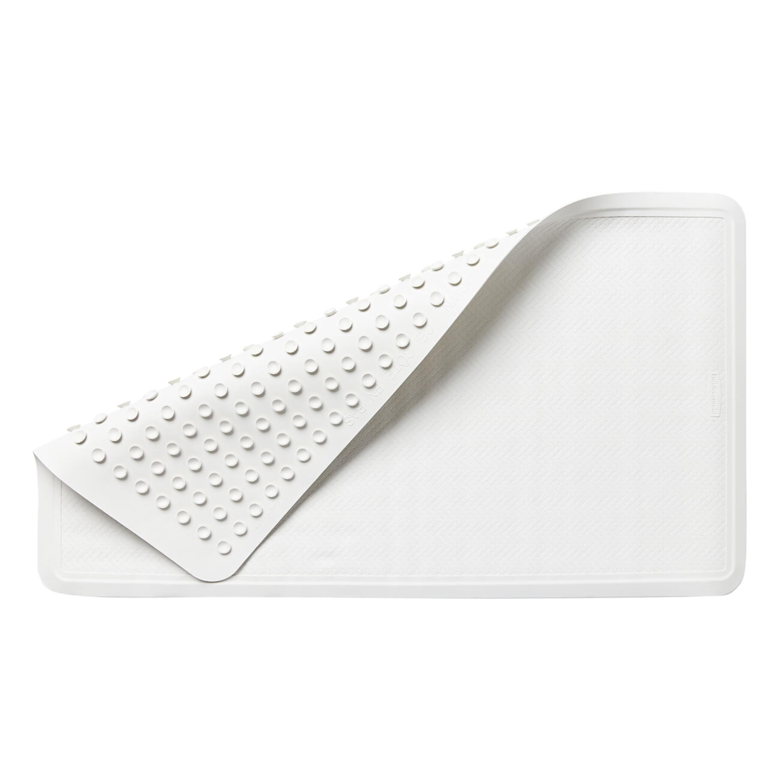 Rubbermaid Commercial Products Bath Tub and Shower Mat | Large - 28 x 16 in. | White | Machine Washable | Safti-Grip Non-Slip Bathroom Mat with Suction Cups for Home/Hotel/Shower/Bathtub 🍁 All In One Marketplace Canada