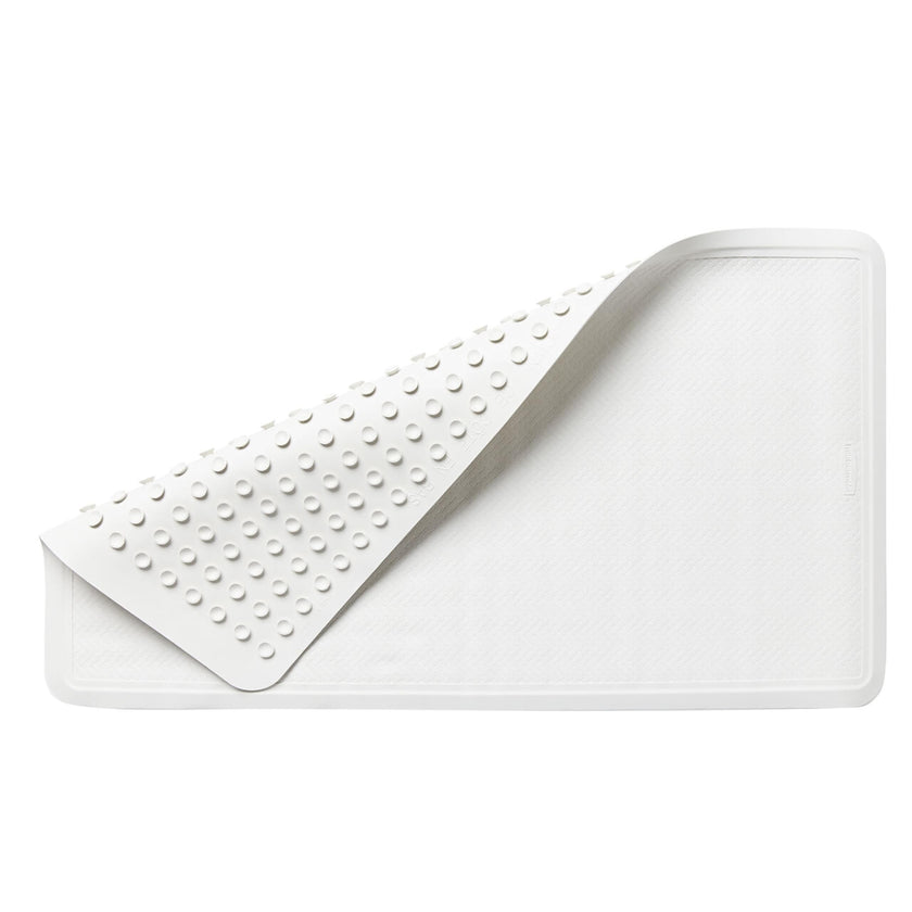Rubbermaid Commercial Products Bath Tub and Shower Mat | Large - 28 x 16 in. | White | Machine Washable | Safti-Grip Non-Slip Bathroom Mat with Suction Cups for Home/Hotel/Shower/Bathtub 🍁 All In One Marketplace Canada
