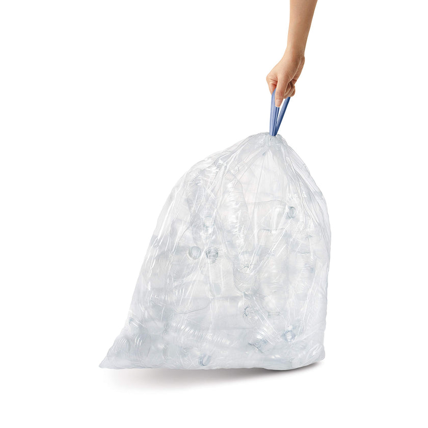 simplehuman Code B 90 Count, Dispenser Pack Custom Fit Liners, Drawstring Trash Bags, 6L / 1.6 Gallons, White 🍁 All In One Marketplace Canada