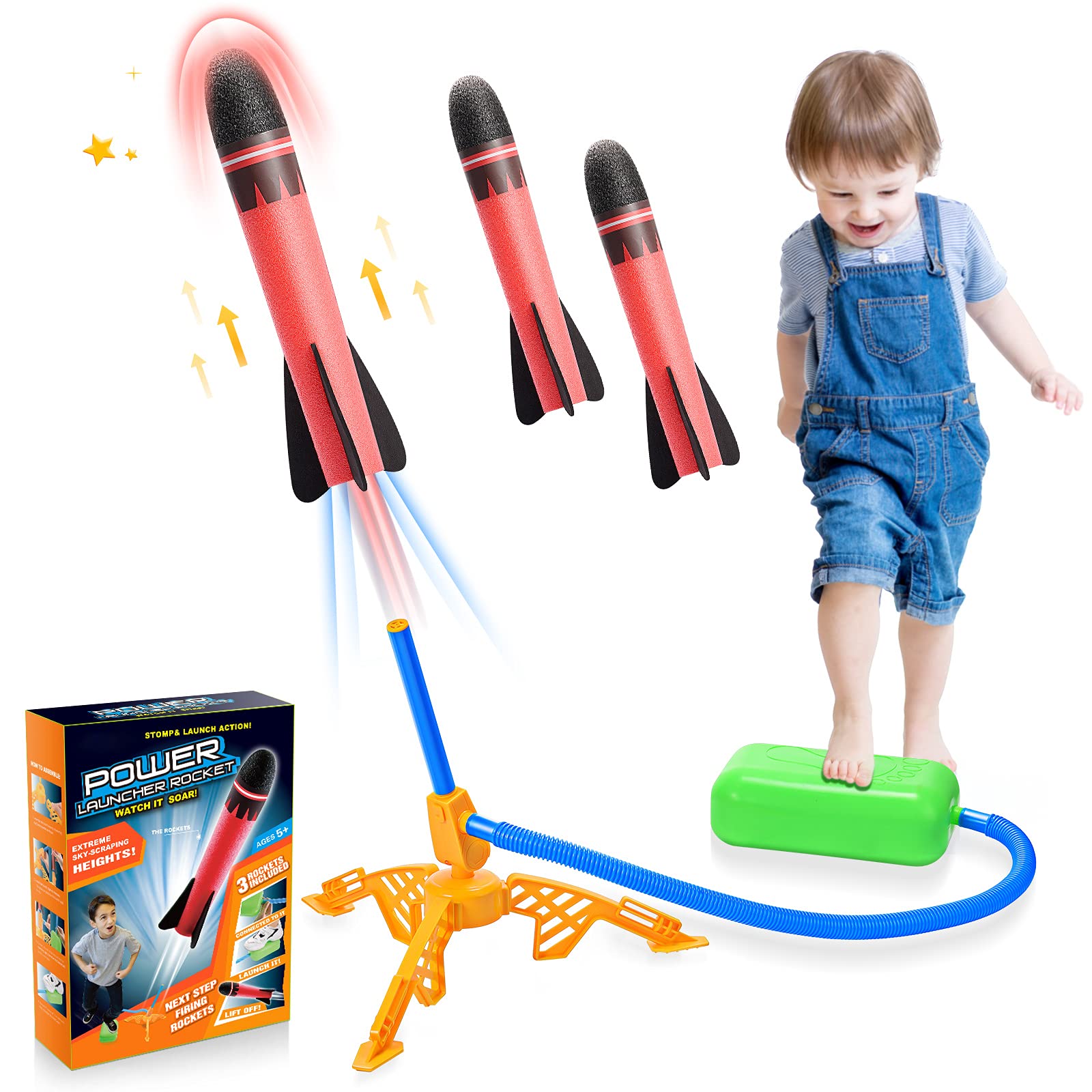 Toys for Boys Age 3-12, Notique Rocket Toy for 3-9 Year Old Boys Rocket Set Kids Toys for 3 4 5 6 7 8 9 Year Old Girls Toddler Outdoor Toy for 3-5 6-8 Christmas Birthday Gifts for Boy Girl 🍁 All In One Marketplace Canada