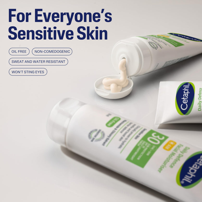 Cetaphil Daily Facial Moisturiser SPF 30, Lightweight SPF Moisturiser for Sensitive Skin, 50ml, Niacinamide & Chicory Extract, UVA/UVB Protection, 24 Hour Hydration, Dermatologist Recommended 🍁 All In One Marketplace Canada