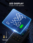 Lamicall Tire Inflator Portable Air Compressor - [5X Faster Inflation] Air Pump with Digital Pressure Gauge & LED Light, 150PSI Electric Tyre Pump for Car Motorcycle Wheel Simulator, Wheel, Mom Gift 🍁 All In One Marketplace Canada