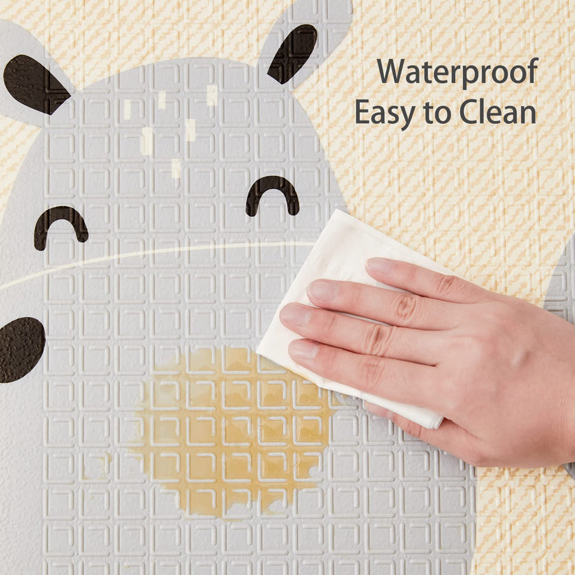 mloong Baby Play Mat, 71x59x0.4 Large Thick Playmat, Folding Portable Waterproof Reversible Double-Sided Crawling Mat, Baby Floor Mat for Infants and Toddlers, Easy to Clean (71x59x0.4in-Star) 🍁 All In One Marketplace Canada