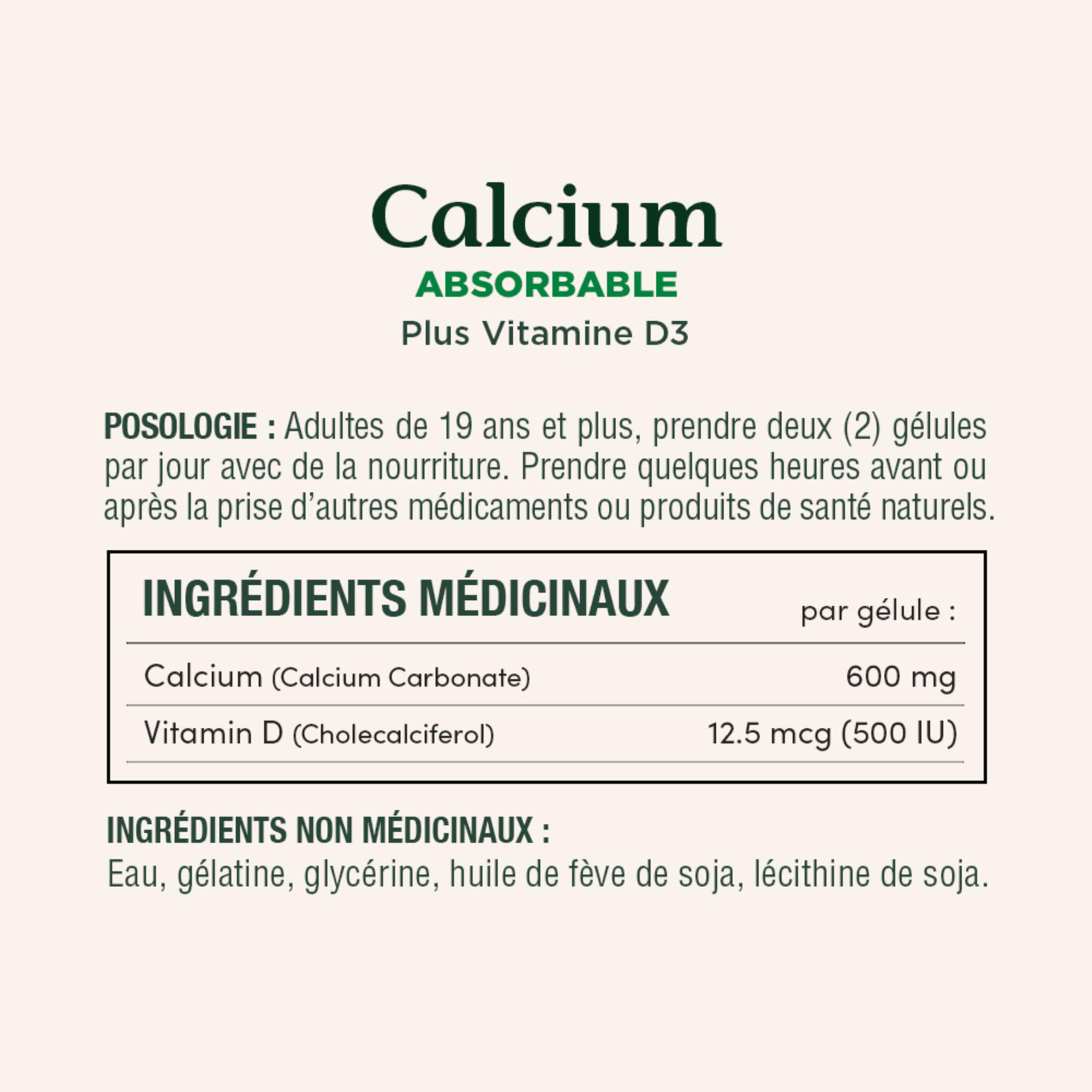 NATURE'S BOUNTY Calcium Plus Vitamin D3, Absorbable, 1200 mg, Helps Bones & Teeth, Softgels, 535 g 🍁 All In One Marketplace Canada