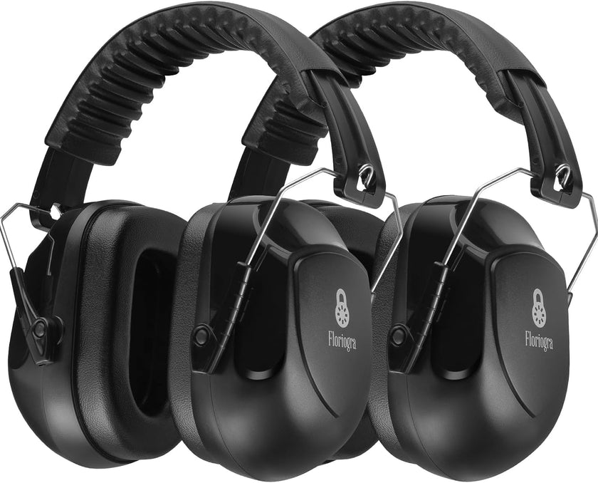 Floriogra 2 Pack Ear Protection Ear Muffs Noise Reduction, SNR 35dB Hearing Protection Earmuffs, Noise Cancelling Ear Muffs, Noise Cancelling Headphones for Autism,for Shooting, Mowing, Hunting 🍁 All In One Marketplace Canada