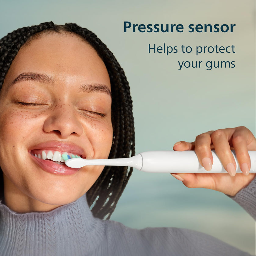 Philips Sonicare 4100 Power Toothbrush, Rechargeable Electric Toothbrush with Pressure Sensor, White HX3681/23 🍁 All In One Marketplace Canada