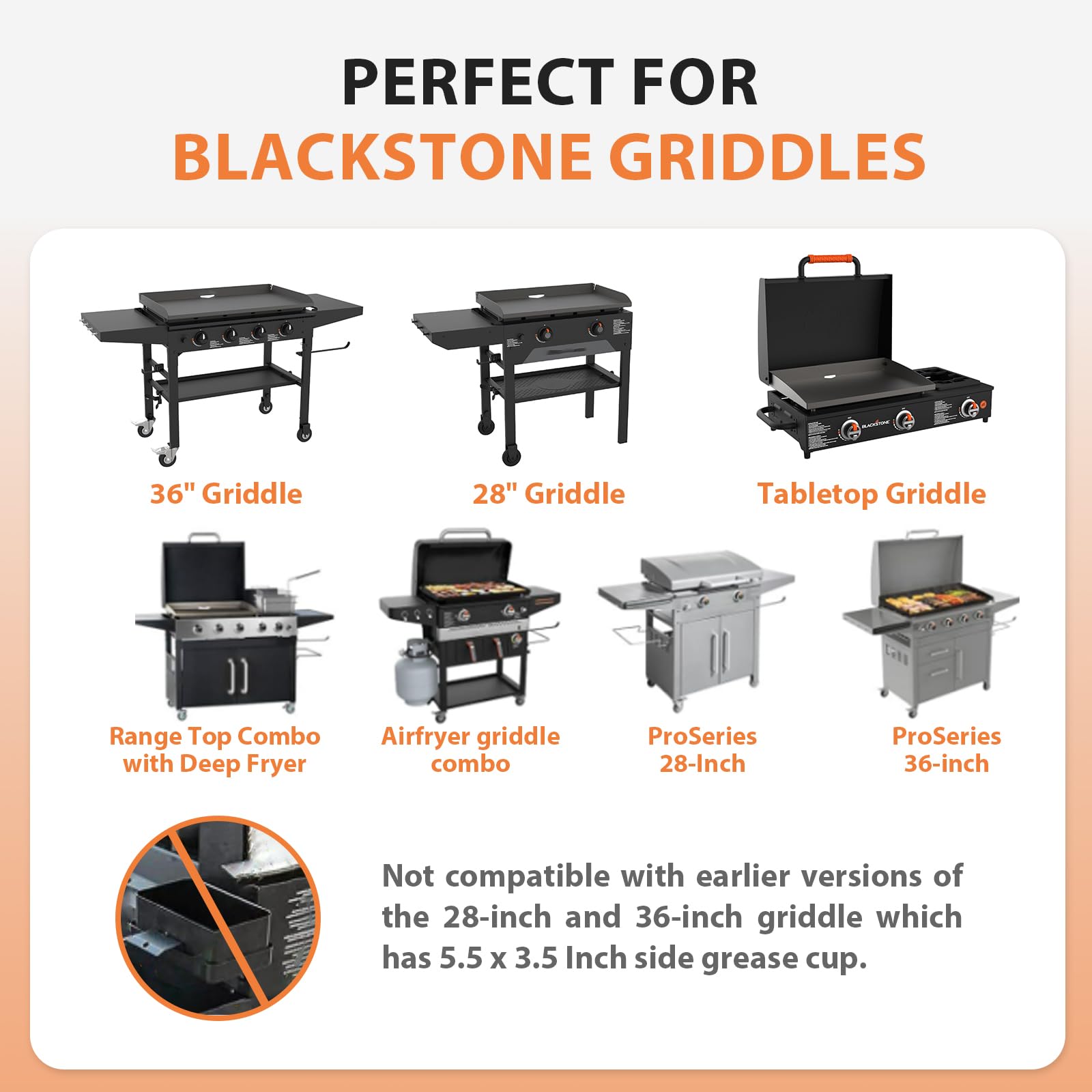 Rushare 30 Pack Drip Pan Liners for Blackstone 17