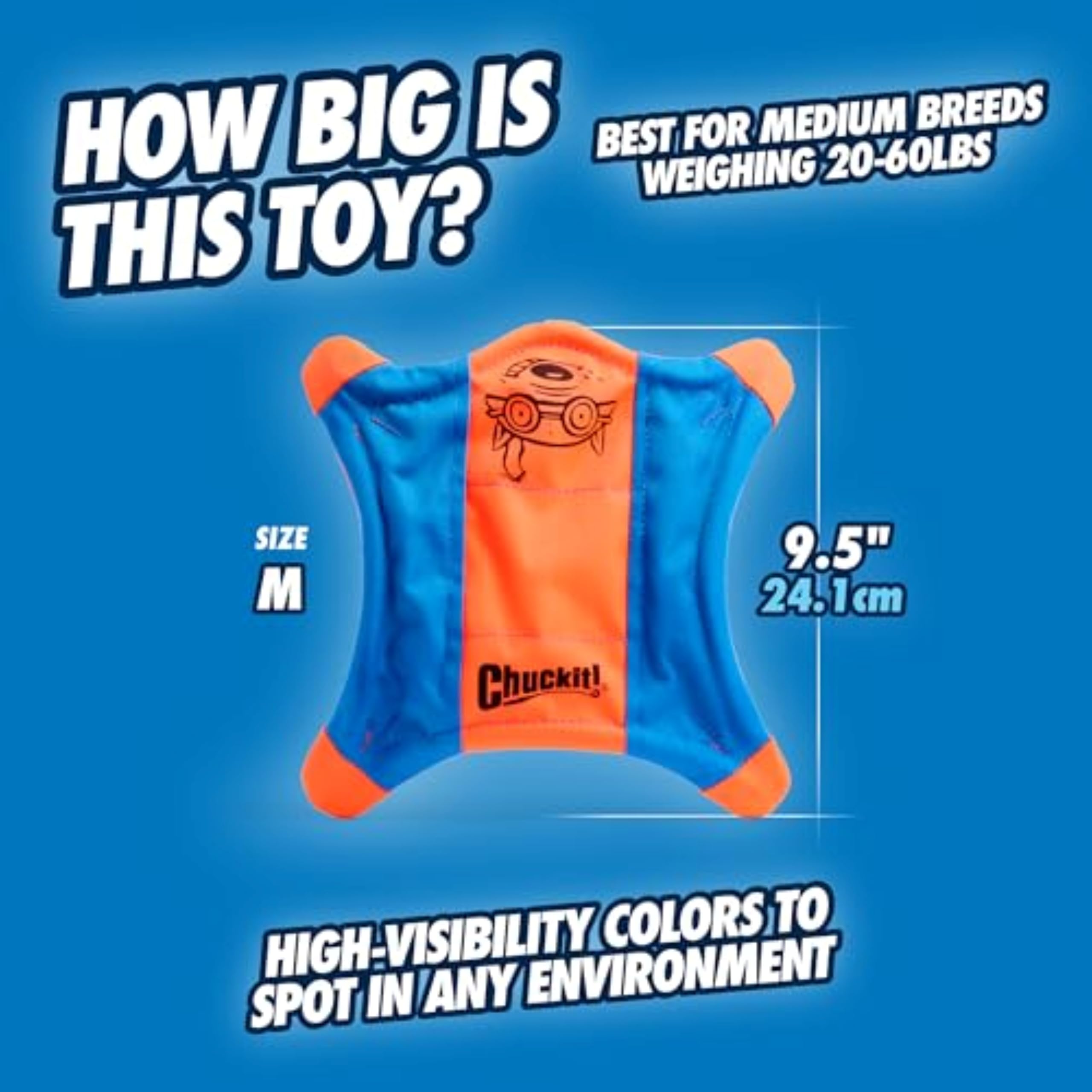 Chuckit! Medium Flying Squirrel 10 inch 🍁 All In One Marketplace Canada