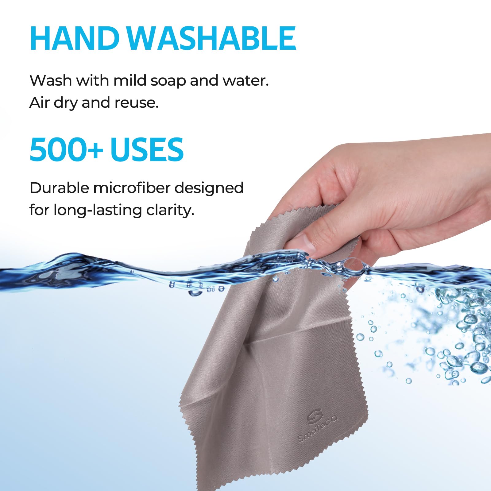 SmoTecQ 12 Pack Microfiber Cleaning Cloths for Glasses & Screens (6x7) - Optical Grade Lens Cleaner for Eyeglasses, Camera, iPhone, iPad & TV - Individually Wrapped, Assorted Colours 🍁 All In One Marketplace Canada