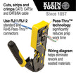 Klein Tools VDV226-110 Ratcheting Modular Data Cable Crimper/Wire Stripper/Wire Cutter for RJ11/RJ12 Standard, RJ45 Pass-Thru Connectors 🍁 All In One Marketplace Canada